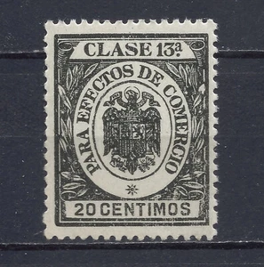 TIMBRE PARA EFECTOS DE COMERCIO. CLASE 13ª 20 CENTIMOS—SELLO FISCAL NUEVO ** MNH - Imagen 1 de 2