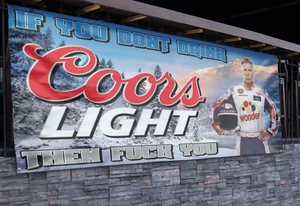 Ricky Bobby Coors Light Beer Banner (2.5ft x 5ft) - Picture 1 of 1