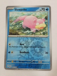 Slowpoke 042/198 Común Escarlata y Violeta Base Set Pokemon Holo Inverso TCG CASI NUEVO - Imagen 1 de 2
