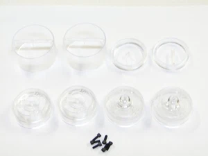 NEW ASSOCIATED RC10 RC10CC CLASSIC CLEAR EDITION Wheels Rear Clear AF25 - Picture 1 of 3