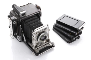 Folmer Graflex SPEED GRAPHIC Folmer SCHWING 2¼ x 3¼ 101mm lens Kodak shutter - Picture 1 of 16