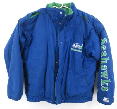 Chaqueta de iniciación Seattle Seahawks para hombre XL aislada vintage bordada con hechizos Foto 1 de 4