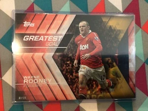 Wayne Rooney #AA-20 07/10 made 2015-16 Topps Premier Gold 5x7 All Time Accolades - Picture 1 of 2