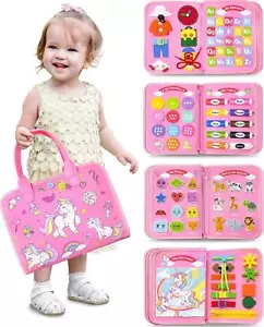 Toddler Busy Board Montessori Toys for 1 2 3 4 Year Old Girl Birthday Gifts, for - Picture 1 of 6
