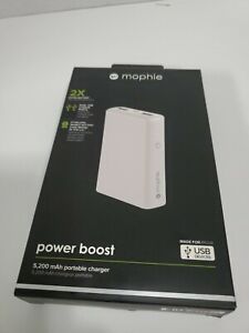 mophie Power Boost Universal 5200mAh Power Bank - white
