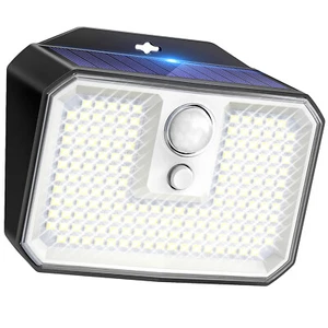 CLAONER Solar Power Motion Sensor Light 168 LED Outdoor Security Garden Lamp - Picture 1 of 7
