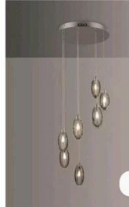 JOHN LEWIS BUBBLE 7 LED PENDANT CLUSTER CEILING LIGHT CHROME - Picture 1 of 9