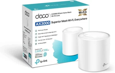 TP-Link Deco X50 AX3000 Whole Home AI Mesh Wi-Fi 6 System Dual-Band Pack of 1 UK - Image 1 of 4