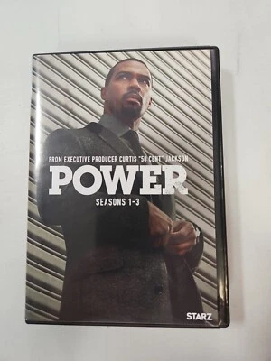 POWER Seasons 1-3 DVDs 8-Disc Set, Starz, 2014-2016 Curtis Jackson VG - image 1 of 4