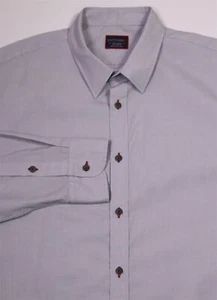 Untuckit Mens Light Gray Cotton Casual Button-Up Dress Shirt XXL - Picture 1 of 7