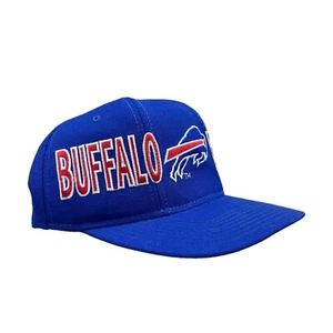 Vintage 90s Starter Buffalo Bills Wraparound Print NFL Wool Snapback Hat - Picture 1 of 6