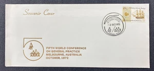 1972 5th World Conference On General Practice Gold Lettering Souvenir Cover - Picture 1 of 2