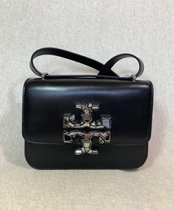 NUEVO BOLSO ELEANOR PEQUEÑO TORY BURCH NEGRO ENVEJECIDO $748 - Imagen 1 de 20