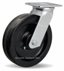S-528-P 8" x 2" Hamilton Medium Duty Swivel Plate Caster, Phenolic Wheel - Picture 1 of 2