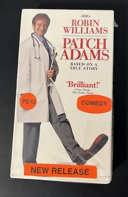 VHS Patch Adams 📼 Robin Williams True Story Comedy - Image 1 of 4