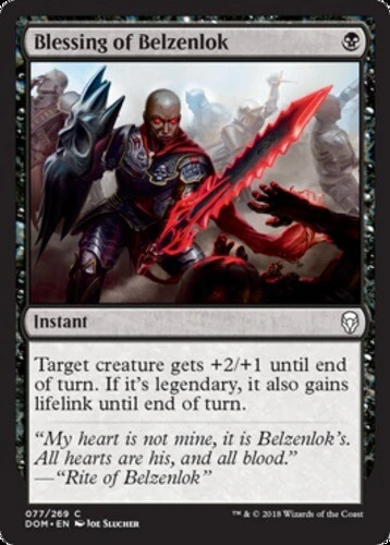 x1 Blessing of Belzenlok - Dominaria - NM - MTG - Image 1 of 1