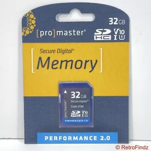 ProMaster SDHC 32GB Performace 2.0 SD Memory Card - New/Sealed - Picture 1 of 4