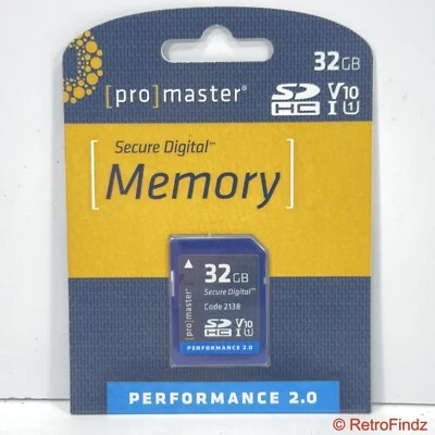 ProMaster SDHC 32GB Performace 2.0 SD Memory Card - New/Sealed - Image 1 of 4