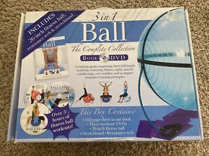 3 in 1 Ball The Complete Collection Book & DVD fitness ball stretchband