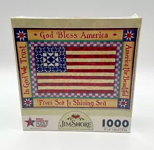 Rompecabezas de 1000 piezas de Jim Shore ""America The Beautiful"" nuevo/sellado gran americano - Imagen 1 de 8