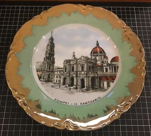 Vintage Lorenz Hutschen Reuther Pompei-Il Santuario Decorative Plate Germany - Picture 1 of 3