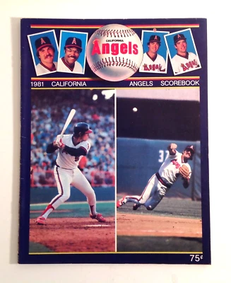 California Angels 1981 Scorebook New York Yankees Unscored VTG MLB Memorabilia - Image 1 of 4