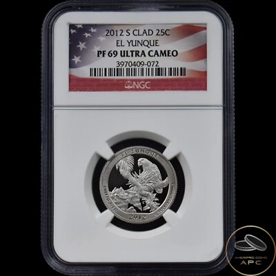 2012 S Washington Quarter Clad El Yunque NP Ultra Cameo NGC PF 69 - 25C Quarter - Image 1 of 2