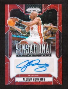 2024-25 Panini Prizm Sensational Alonzo Mourning Auto Red Scope Refractor -L - Picture 1 of 5