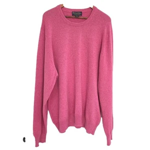 Brooks Brothers Men's 3 Ply Scottish Cashmere Sweater Size XXL Pink - Picture 1 of 10