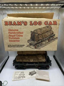 Beam's Rail Series LOG CAR Porcelain Decanter Handcrafted Mostly Present 13 - Imagen 1 de 8