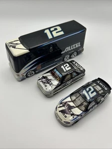 Signed Ryan Newman Lot 1/64 Hot Wheels Car Tin Bus Three Autographed Pieces 12 - Picture 1 of 7