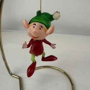 Adorno de Navidad de plástico duro vintage decoración MCM - Imagen 1 de 8