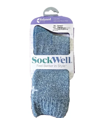 Sockwell Women's Big Easy Relaxed Fit Socks Teal Color Size Medium-Large US 8-11 - Image 1 of 2