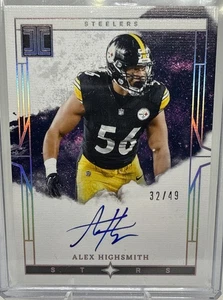 2025 Impeccable Alex Highsmith Stars Autograph On-Card Auto #32/49 Steelers NEW - Picture 1 of 13