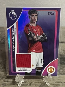 Alejandro Garnacho 2025-26 Topps EPL Soccer Patch Relic Worn Purple # /199 - Picture 1 of 2