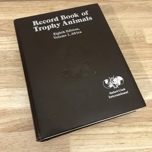 Record Book of Trophy Animals 8th Ed Vol 1 Africa Safari Club 1993 - 136 of 600 - Imagen 1 de 8