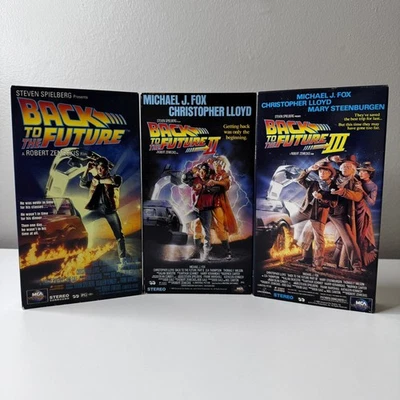 Back To The Future VHS Video Trilogy Parts 1, 2 and 3 - All Excellent Condition - Image 1 of 4
