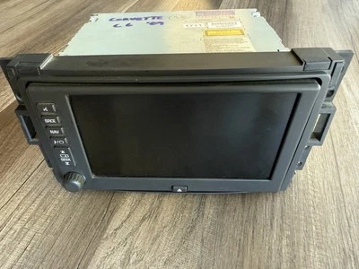 CHEVY CORVETTE C6 05-10 RADIO AM FM CD GPS NAVIGATION DISPLAY UNIT, P# 20788871 - Image 1 of 4
