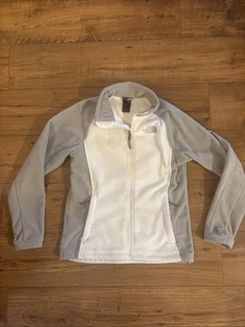 The North Face Damen Fleecejacke mit Reißverschluss weiß & grau - Größe M - Bild 1 von 9