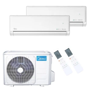 Midea Klimaanlage Klimagerät Solstice Multisplit Set 2 x 2,6 kW - Weiß A++/A+ - Bild 1 von 7