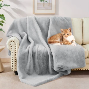 Simulated Mink Cashmere Blanket Double-Sided Use Silky Soft Warm And Comfortable - Picture 1 of 69