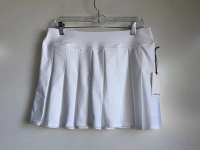 NWT JOFIT Pleat Skort Skirt Size Medium White Golf Tennis - Image 1 of 4