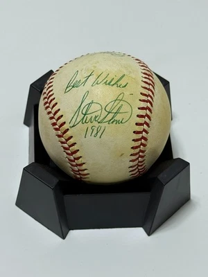 1981 White Sox STEVE STONE Signed Official MLB Baseball AUTO - Orioles Cy Young - Image 1 of 2