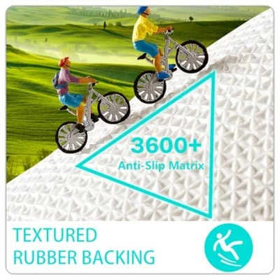 Tapis de bain en marbre peluche douce antidérapante support en caoutchouc tapis - Photo 1/4