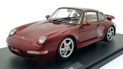 Solido 1/18 Scale S1810102 - 1997 Porsche 911 (993) Turbo - Arena Red - Image 1 of 4