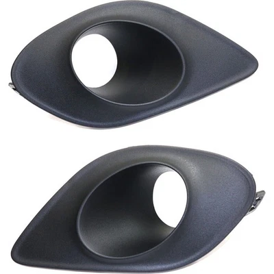 Fog Light Trim Set For 2015-2017 Dodge Charger Left & Right Textured Plastic 2Pc - Image 1 of 4