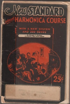 Harmonica Course New Standard 200 Songs 1940s 6 in. x 8 1/2 in. 64 pages - Image 1 of 4