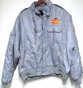 vtg AUTOLITE RACING TEAM Jacket LARGE 80s/90s Spark Plugs Insulated Car - Picture 1 of 13