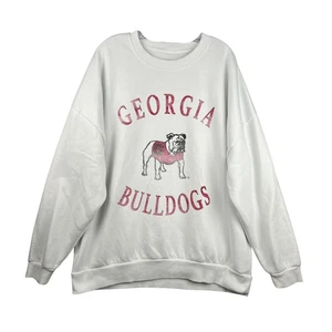 Gameday Couture Georgia Bulldogs White Crewneck Sweatshirt XL College - Picture 1 of 4