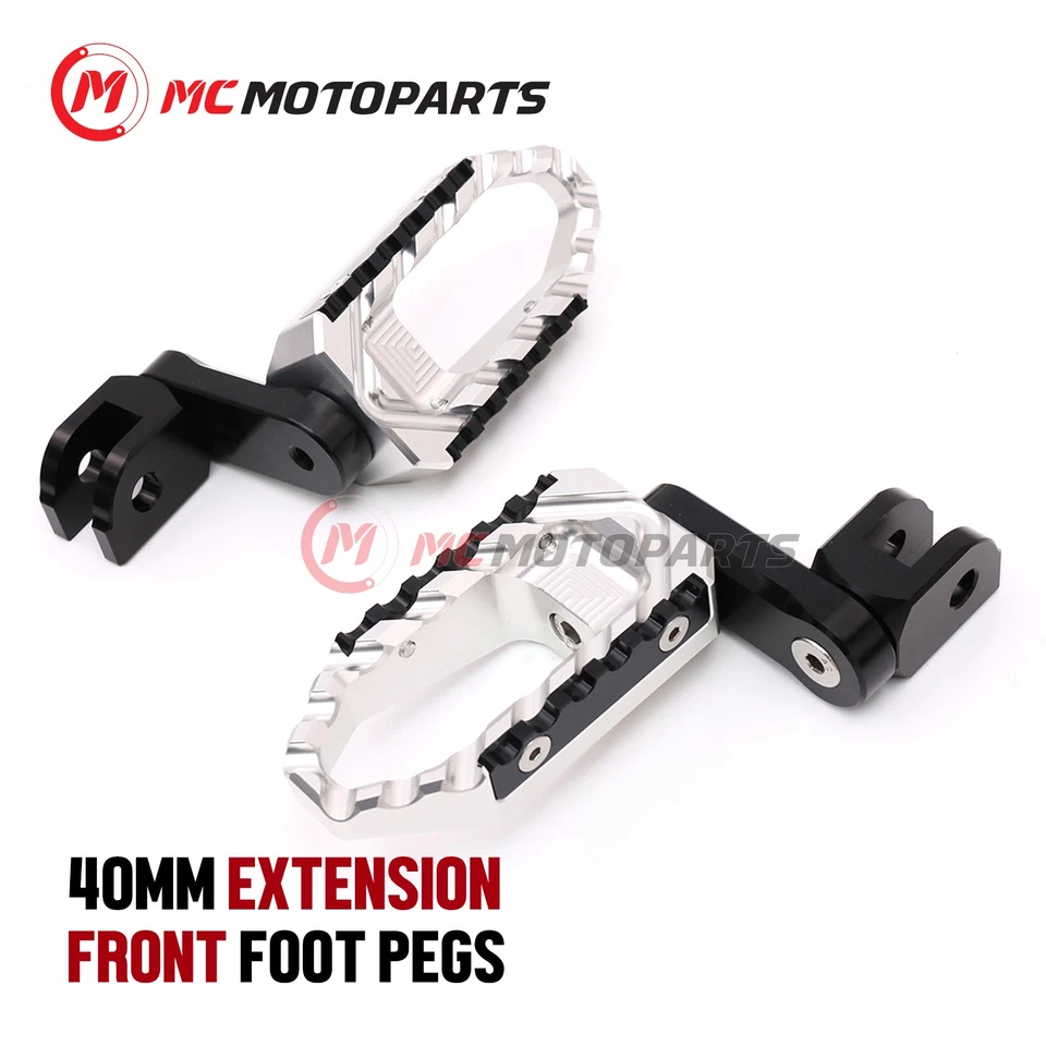 For Triumph STREET TRIPLE RX 2015-2018 1.5in Rider Front Wide Touring Foot Pegs Foto 1 de 4